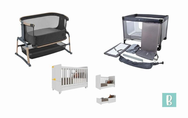 Berços para recém nascidos Maxi-Cosi Iora Air, 0 a 9 kg, Cosco Kids Berço Portátil Happy, 0 a 15 kg, Berço Americano Pimpolho Multifuncional 3 em 1